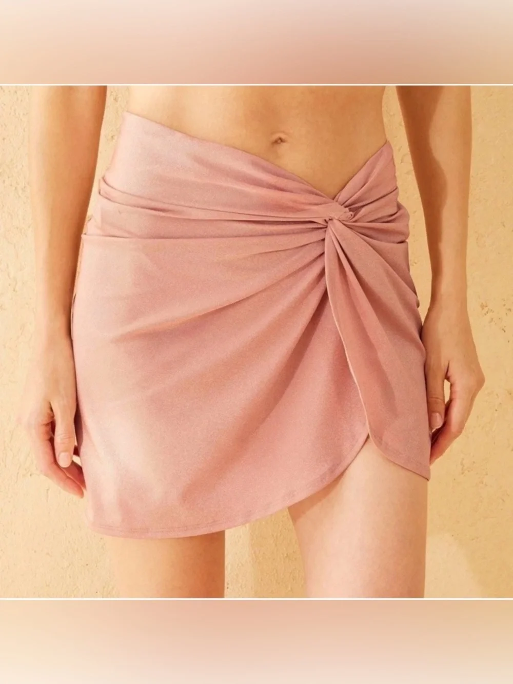 Women's Sparkle Twist Skirt Cover Up Shade & Shore Pink Med (8-10) XL (16) NWT